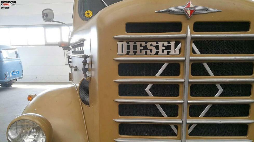 In den 1950er-Jahren mischte auch Borgward im Lkw-Geschäft mit. Stolz reckt der B 4500 Diesel seine mächtige Nase im Einbecker Depot.