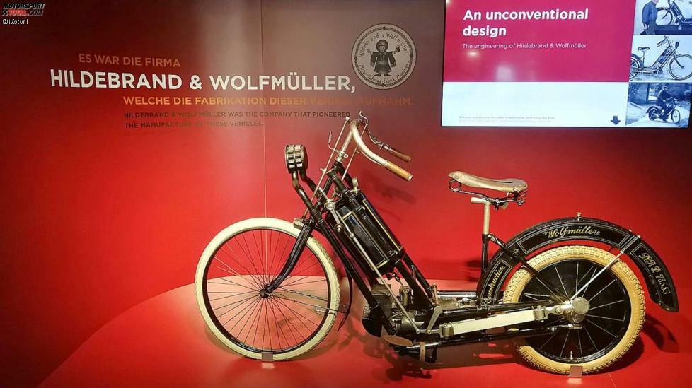 Die Hildebrand & Wolfmüller von 1894 war das erste serienmäßig produzierte Motorrad der Welt. Lediglich acht Exemplare sind heute noch erhalten.