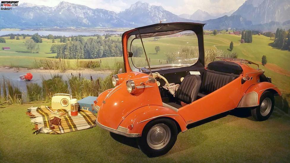 Der kultige Messerschmitt Kabinenroller wurde bis 1964 gebaut. Mittlerweile sind die skurrilen Gefährte gesucht und teuer, besonders das Topmodell Tg 500 mit vier Rädern. Preise von 100.000 Euro sind keine Seltenheit.