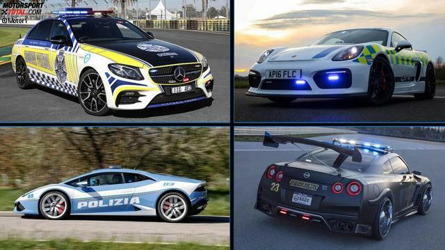 Ferrari, Lamborghini, Porsche...oder doch lieber ein Kia Stinger? Wir zeigen die coolsten Polizeiautos aus aller Welt!