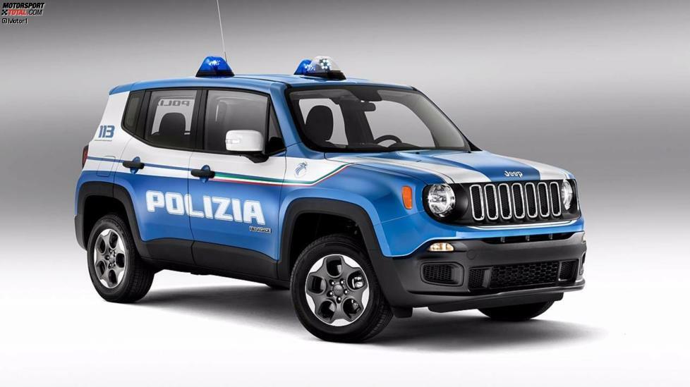 Jeep Renegade (Italien): Die italienische Polizia di Stato hat eine bizarre Flotte, die von dem bereits erwähnten Lamborghini Huracán bis zu diesem kleinen Jeep Renegade reicht. Es ist natürlich nicht wirklich schlimm, von einem Polizei-Renegade angehalten zu werden, aber es wäre viel cooler, eine Giulia Veloce mit Blaulicht zu sehen.