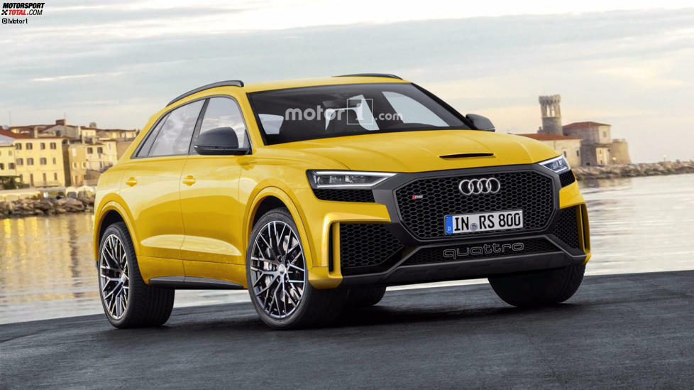 Audi SQ8/RS Q8 - 2018: Neben den herkömmlichen Q7-Motoren könnte es auch einen V6-Hybrid mit 330 kW (449 PS) Systemleistung geben. Ein SQ8 könnte den 435-PS-Diesel des SQ7 übernehmen. Ebenfalls denkbar: ein RS Q8 mit überarbeiteten 600-PS-V8 vom alten RS6/RS7 oder vielleicht sogar mit 680-PS-Hybrid des Porsche Panamera Turbo S E-Hybrid