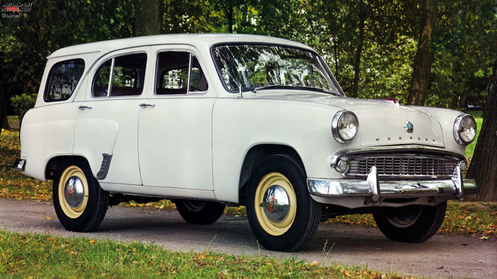 Eigenentwicklung kam 1956 der 402 auf den Markt. Ein moderner 45-PS-Motor mit hängenden Ventilen erschien mit dem Typ 407 im Jahr 1958. Der Moskwitsch 407 wurde 1962 zum Moskwitsch 403 weiterentwickelt, wobei die Karosserie weitgehend der der Vorgängermodelle entsprach.