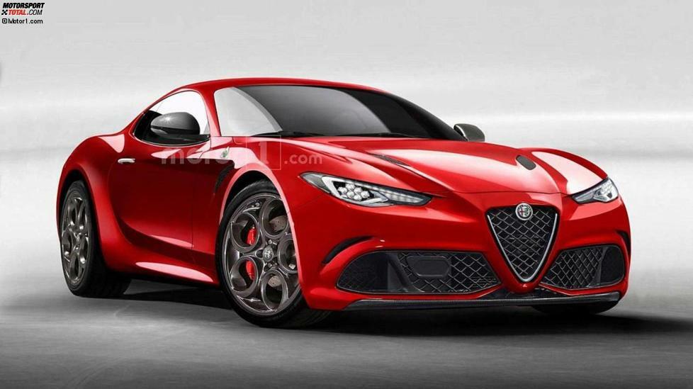 Alfa Romeo 6C 2020: Im Zuge des neuen FCA-Fünfjahres-Plans wurden für Alfa Romeo zwei neue Sportwagen bestätigt: Der GTV, eine Art Giulia-Coupé mit mehr als 600 PS und der 8C mit 700-PS-Mittelmotor. Womöglich gibt es aber noch einen 6C als Nachfolger des 4C, der bei aller Schönheit fahrdynamisch nie so recht zu überzeugen wusste.