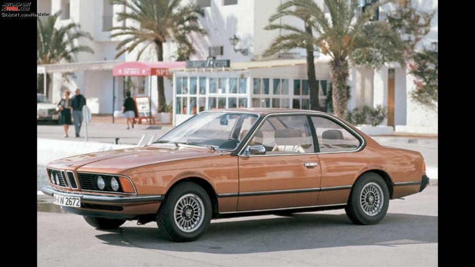 BMW 6er: Im März 1976 erblickten auf dem Genfer Autosalon die neuen BMW-Modelle 630CS und 633 CSi das Licht der Welt. Der Sechser gefiel mit einer elegant fließenden, formschönen und ausgewogen Seitenansicht. Markant war die kurze Dachfläche, praktisch der große Kofferraum.