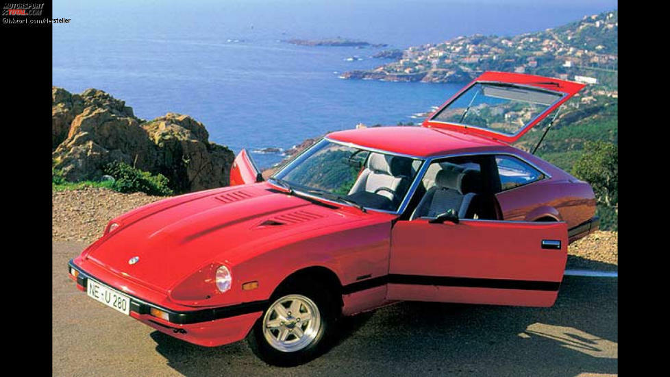 Datsun/Nissan 280 ZX: Vor allem in den USA war der Datsun 280 ZX sehr erfolgreich. Seit seinem Produktionsbeginn im Jahre 1978 bis 1983 wurden fast 400.000 Stück produziert. Nur eine realtiv bescheidene Zahl fand den Weg auch nach Deutschland. Was ihn so begehrlich machte, war sein ausgesprochen günstiger Preis.