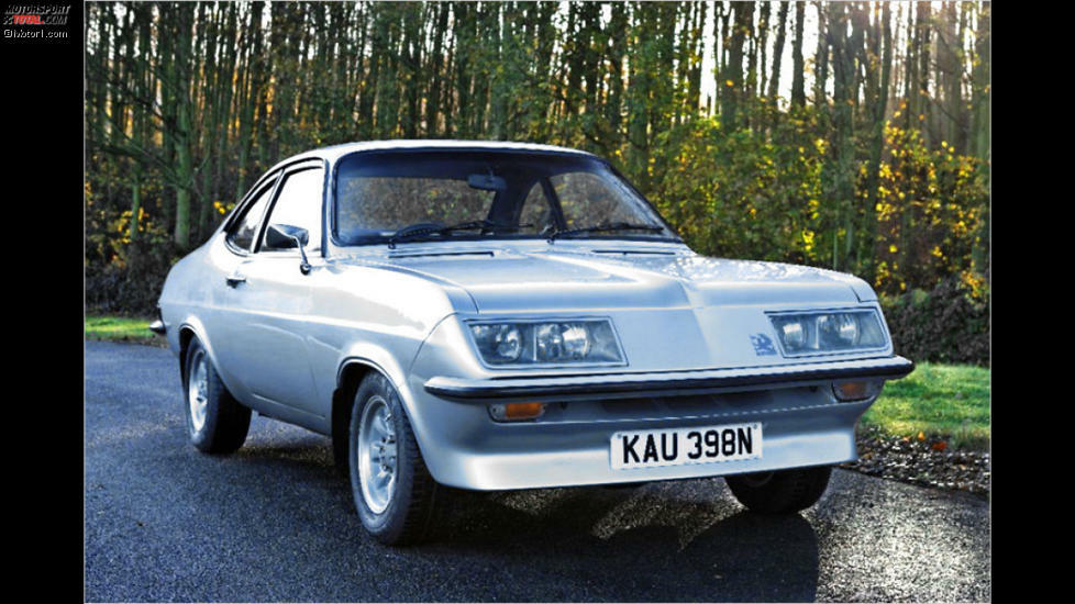 Vauxhall Firenza: Anders als heute setzte Vauxhall in England in den 70ern noch nicht ausschließlich auf umgelabelte Opel-Modelle. Bestes Beispiel ist der Firenza von 1973. Hinter der futuristisch wirken Front (auch ,Droopsnoot