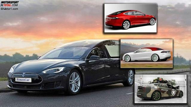 Manche Varianten des Tesla Model S existieren wirklich, andere sind einfache Projekte