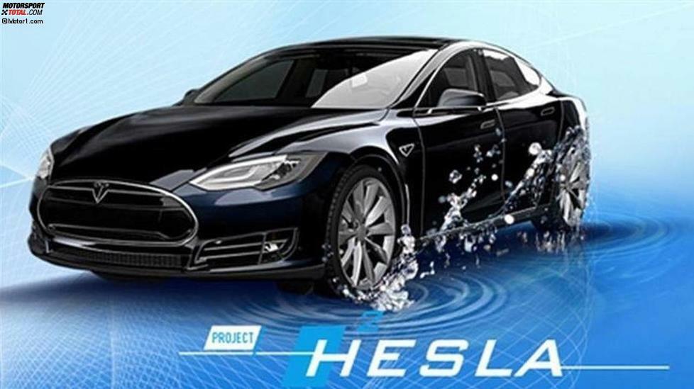 Offiziell Hesla getauft, wurde dieses Model S mit Brennstoffzelle vom niederländischen Gasversorger Holthausen Group entwickelt. Der mit Wasserstoff betriebene Tesla hätte eine Reichweite von zirka 1.000 km. Der Preis für den Umbau wird auf rund 50.000 Euro geschätzt.
