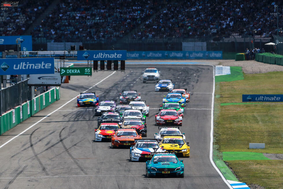 Auftakt in Hockenheim Rennen 1: Paffett (Platz 1/Gesamtplatz 1) 28 Punkte, di Resta (7/7) 6 Punkte, Rast (9/9) 2 Punkte