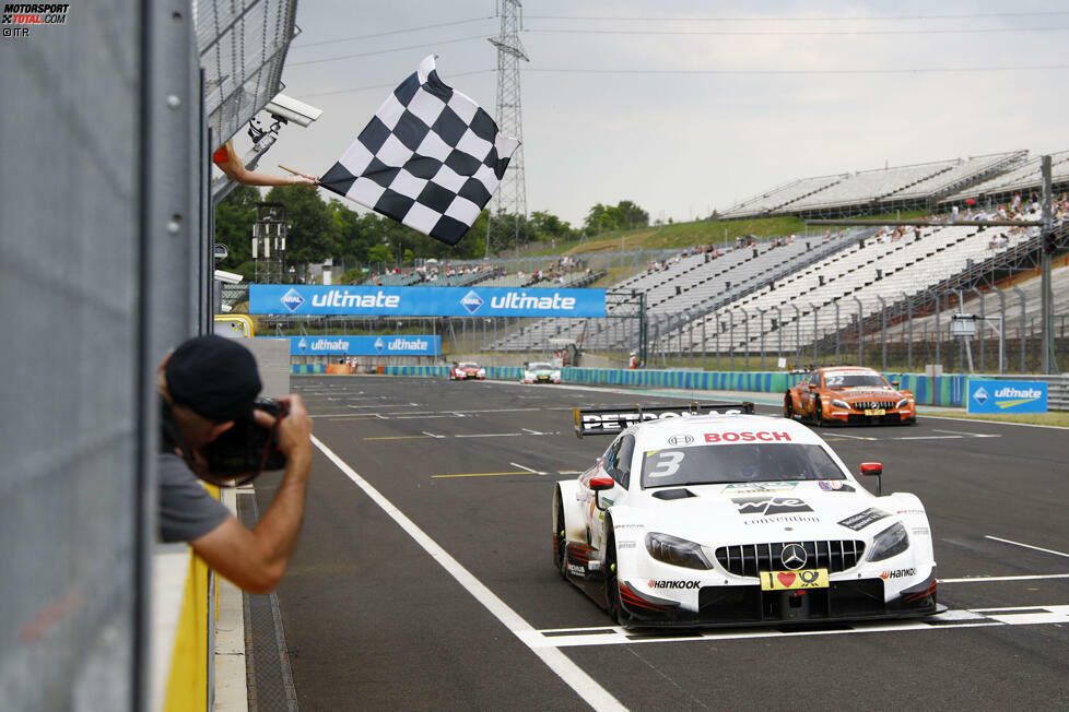 Budapest Rennen 1: Paffett (Platz 6/Gesamtplatz 1) 79 Punkte, di Resta (1/3) 56 Punkte, Rast (4/11) 22 Punkte