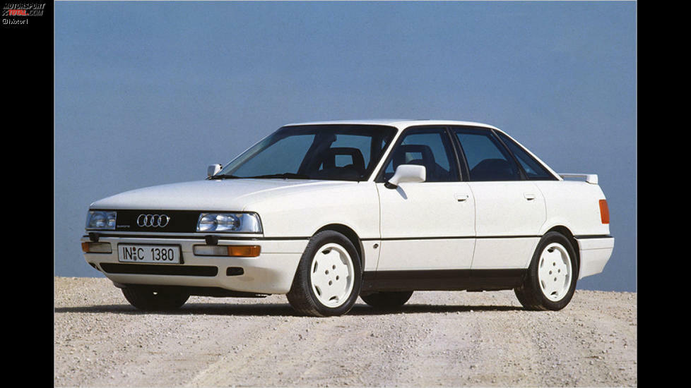Audi 90: Die intern B3 genannte dritte Generation des Audi 80 ist für sich gesehen schon ein Youngtimer-Tipp: Sehr rostresistent dank Verzinkung und ein zeitloses Design. Noch einen drauf setzt der Audi 90. Mit einem Fünfzylinder-Benziner unter der Haube fühlt man sich ein wenig wie Walter Röhrl.
