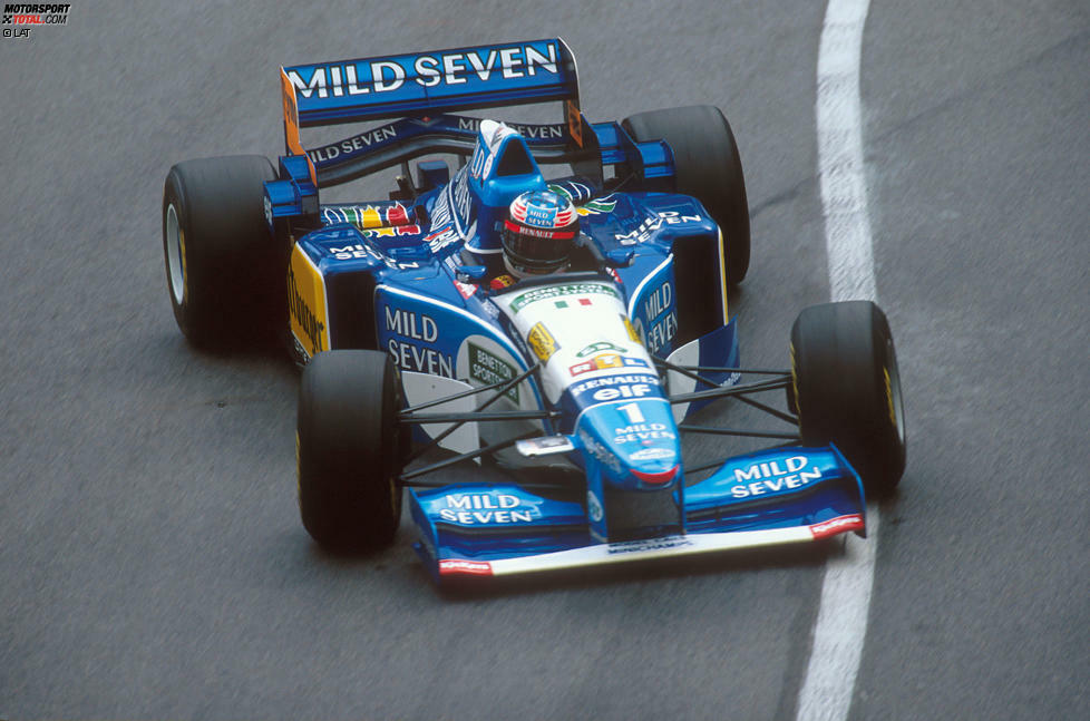 Benetton B195: Im folgenden Jahr legen Schumacher und Benetton nach. Gewann man den WM-Titel 1994 erst im letzten Saisonrennen, macht 