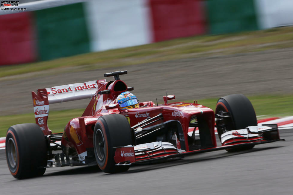 2013: Ferrari F138
WM-Ergebnis: 2. mit 242 Punkten, 2 Siege (19 Rennen)