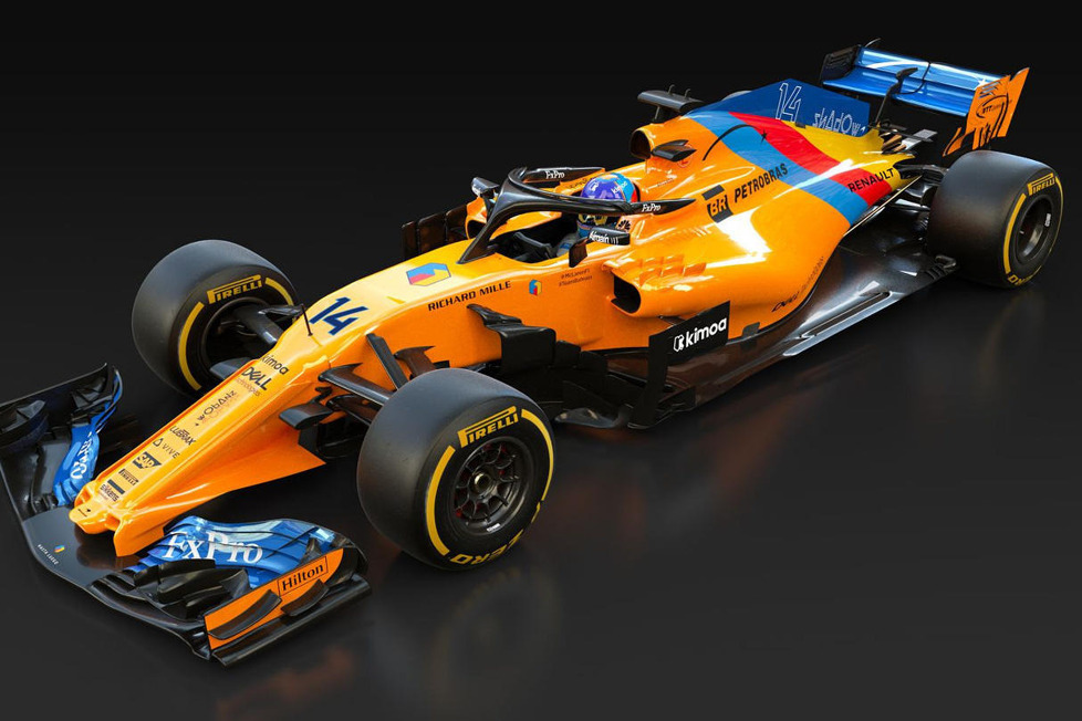 McLaren spendiert Fernando Alonso ein Design in den Farben seines Helmes und seiner Heimatregion Asturien - Passende 