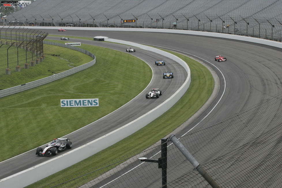 Indianapolis Motor Speedway: Indy und die Formel 1 - das passt irgendwie nie so richtig zusammen. Zwischen 2000 und 2007 ist die Königsklasse auf dem 