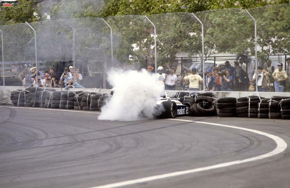 Detroit Street Circuit: Noch einmal USA - und noch ein Reinfall. Zwar hält sich der Straßenkurs in Detroit immerhin von 1982 bis 1988, beliebt ist aber auch dieser Kurs bei Fans und Piloten nicht. Kein Wunder: In Erinnerung bleiben vor allem organisatorische Pannen und der in der Hitze immer wieder aufbrechende Asphalt der Strecke.