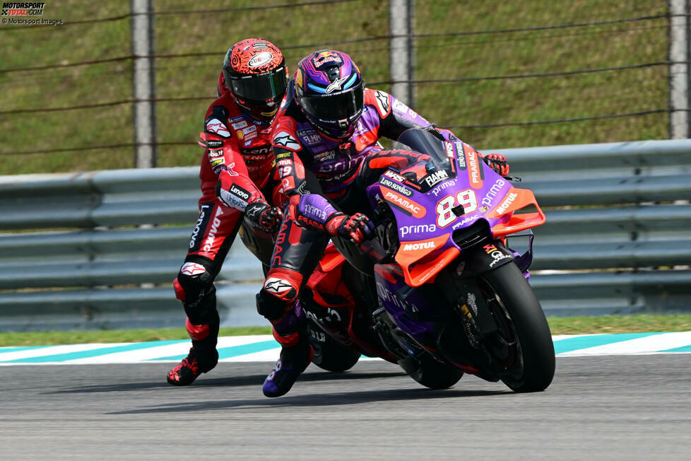 ... Bagnaia findet seinen Meister in Jorge Martin. Der gewinnt auf der baugleichen Ducati GP24 des Pramac-Teams zwar 