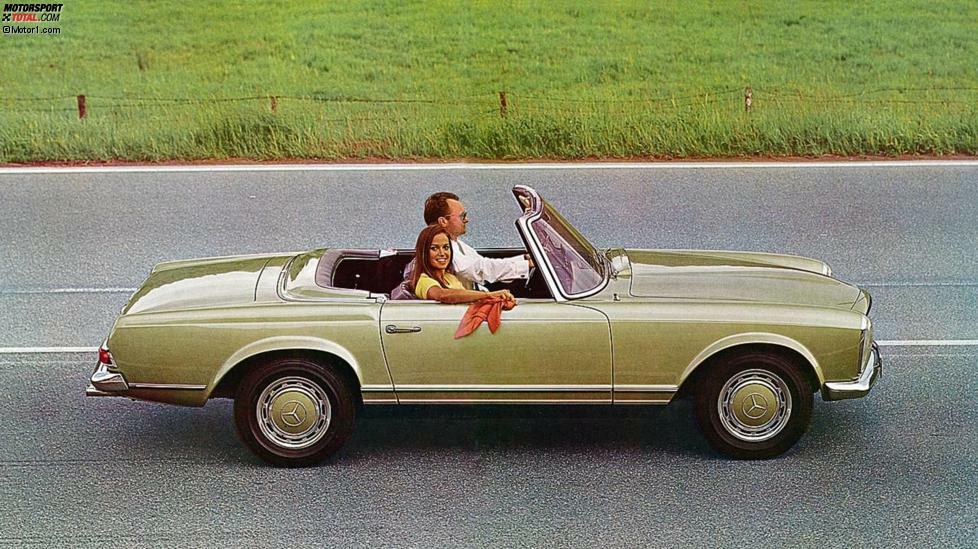 Platz 8: Mercedes 280 SL. Unter dem Spitznamen Pagode wurde der Mercedes SL der Baureihe 113 zur Legende. Grund dafür war das pagodenähnlich geformte Hardtop. Preiswert sind diese Autos schon lange nicht mehr, Spitzenfahrzeuge erzielen locker 100.000 Euro. Durchschnittspreis heute: 61.085 Euro