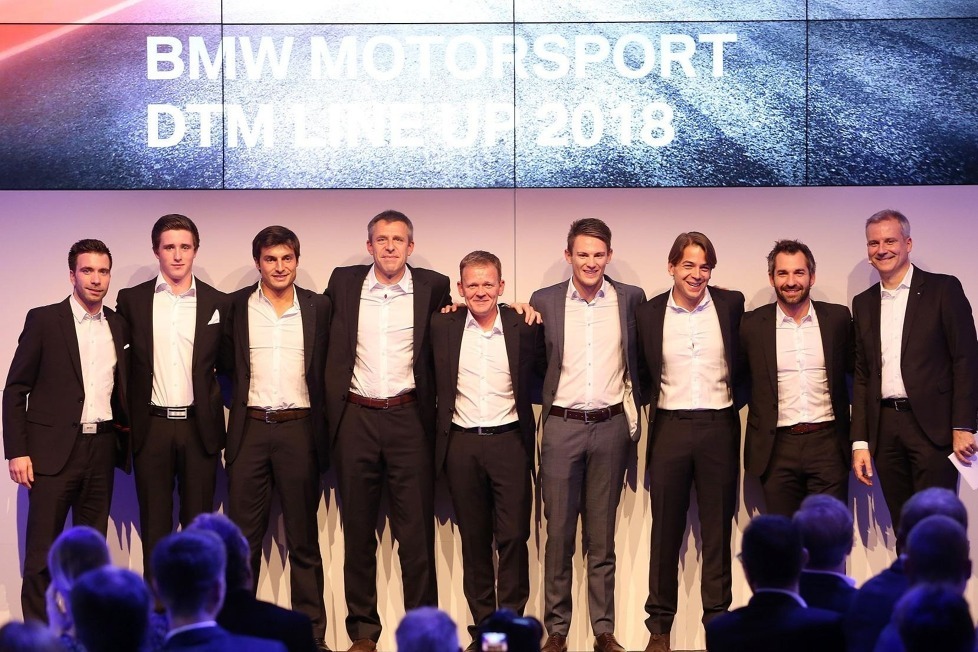 Zwei neue Gesichter und vier erfahrene Piloten: Leicht veränderter BMW-Kader für die DTM-Saison 2018