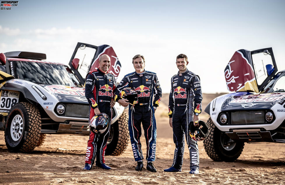 Stephane Peterhansel, Carlos Sainz und Cyril Despres