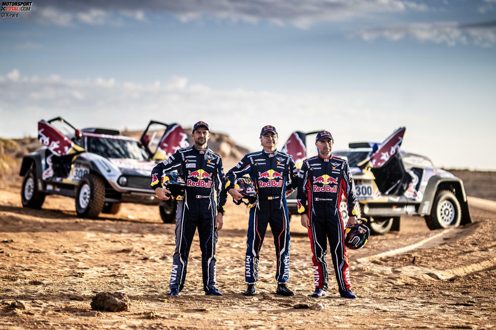 Stephane Peterhansel, Carlos Sainz und Cyril Despres