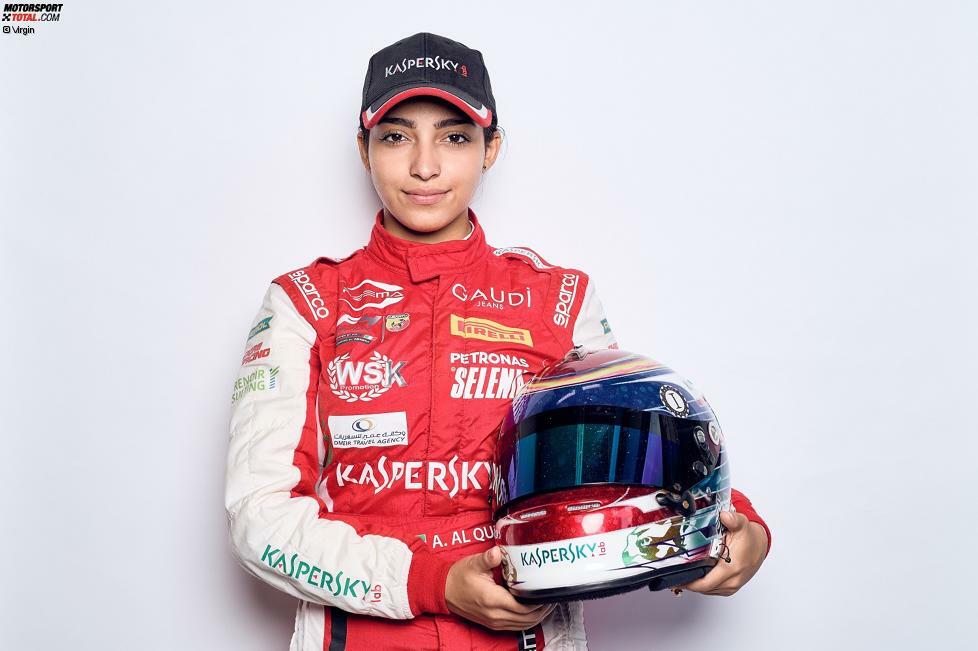 Amna Al Qubaisi (18/VAE): Die Tochter von Le-Mans-Routinier Khaled Al Qubaisi gilt als erste Rennfahrerin der Vereinigten Arabischen Emirate und in ihrer Heimat als Vorreiterin. Sie stieg 2018 mit Prema in die Formel 4 auf und testete in Riad für Virgin Formel E. Sie könnte Symbolfigur für die Gleichstellung der Frau im Islam werden.