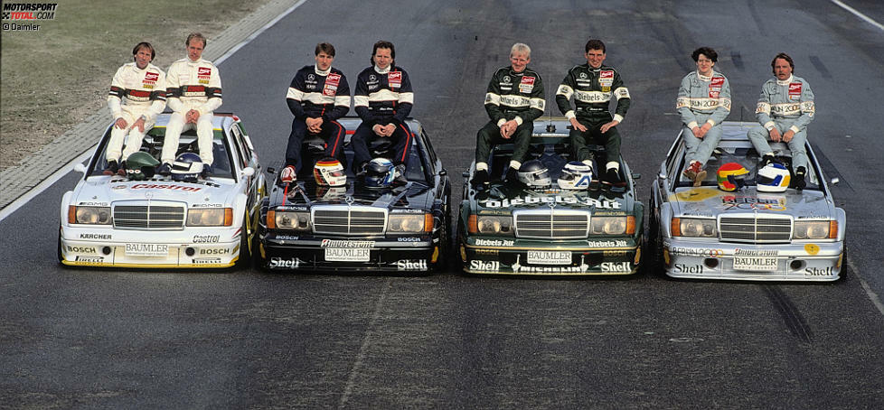 Mercedes gewann mit fünf verschiedenen Fahrern 11 Mal den Titel in der DTM: Klaus Ludwig (1992, 1994), Bernd Schneider (1995, 2000, 2001, 2003, 2006), Gary Paffett (2005, 2018), Paul Di Resta (2010) und Pascal Wehrlein (2015)