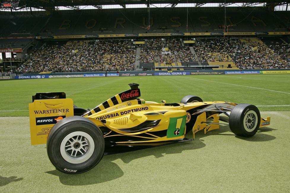 8. Superleague Formula (2008-2011): Borussia Dortmund gegen FC Liverpool hieß es in der Superleague Formula, in der Fußballvereine auf der Strecke gegeneinander antreten konnten. Was wie ein Scherz klingt, wurde jedoch von etablierten Teams und Fahrern durchaus ernst genommen.