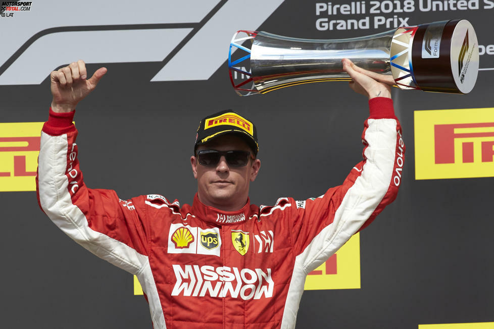 13. Kimi Räikkönen - Letzter Sieg: Großer Preis der USA 2018 für Ferrari