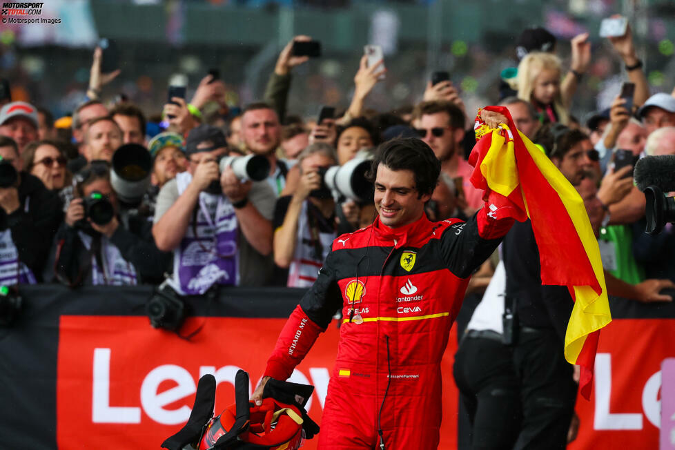 5. Carlos Sainz - Letzter Sieg: Großer Preis von Großbritannien 2022 für Ferrari