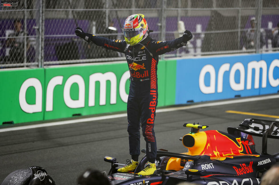 1. Sergio Perez - Letzter Sieg: Großer Preis von Saudi-Arabien 2023 für Red Bull