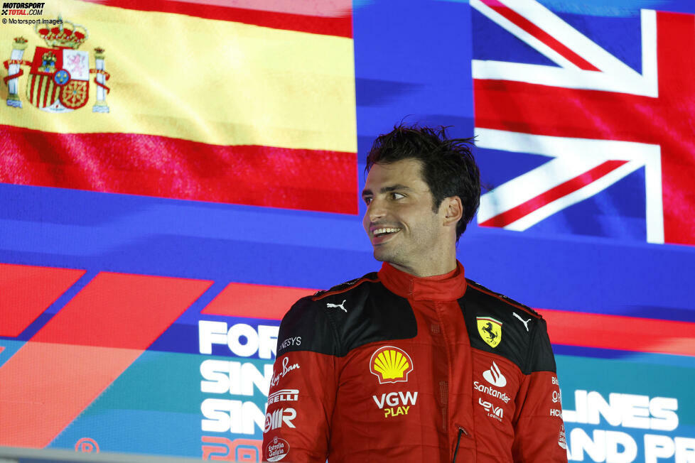 1. Carlos Sainz - Letzter Sieg: Großer Preis von Singapur 2023 für Ferrari