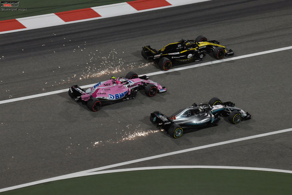 Esteban Ocon (3): Eine grundsolide Leistung mit einem Force India, der schwächer ist als 2017. Gegenüber Perez leicht im Vorteil gewesen.