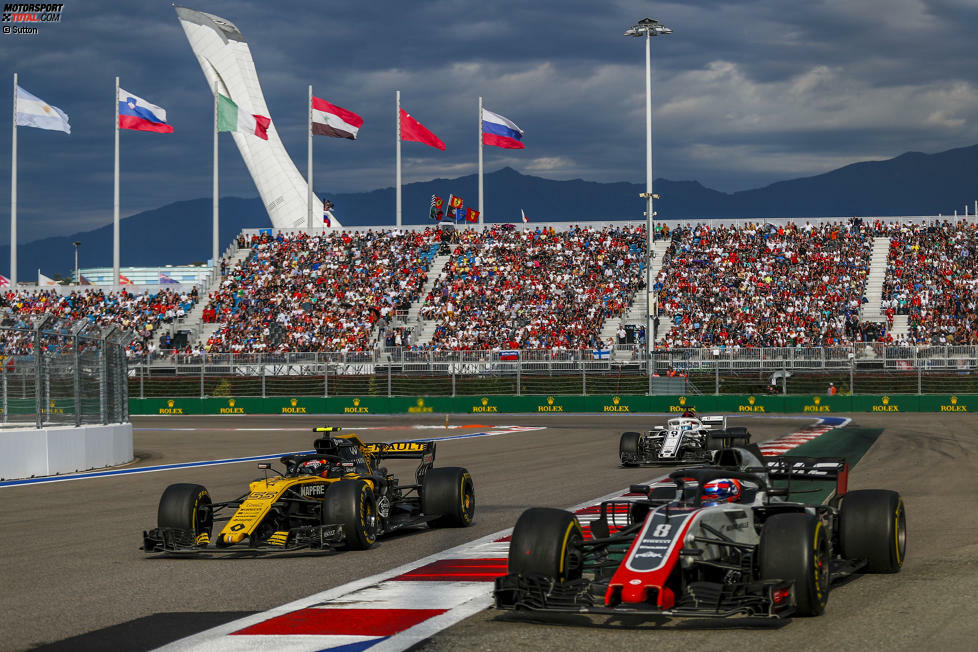 Romain Grosjean (4): Mit einem Haas auf dieser Strecke nicht in die Punkte zu fahren, ist kein Ruhmesblatt. Grosjean verlor in Runde acht gleich zwei Positionen, kam dann zum Boxenstopp - aber auch mit frischen Reifen konnte er keinen Vorwärtsdrang entwickeln. Klar im Schatten von Magnussen.