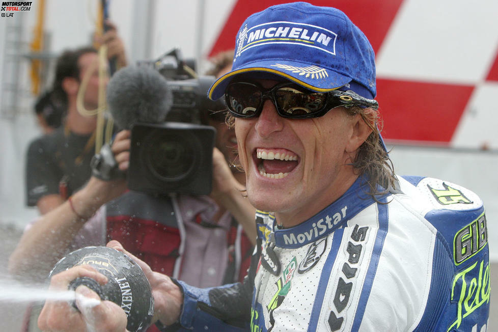 Platz 5: Sete Gibernau (9 Siege, 30 Podestplätze, Vizeweltmeister 2003, 2004)