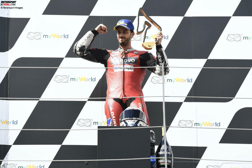 Platz 2: Andrea Dovizioso (15 Siege, 62 Podestplätze, Vizeweltmeister 2017, 2018, 2019)