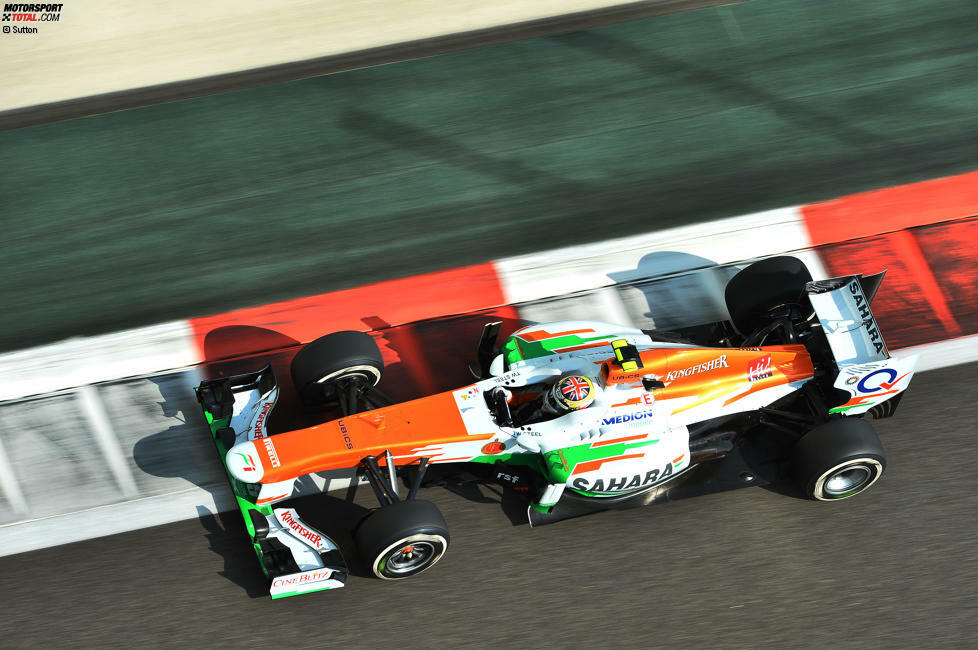 2013 hieß die Fahrerpaarung im VJM06 Adrian Sutil und Paul di Resta.