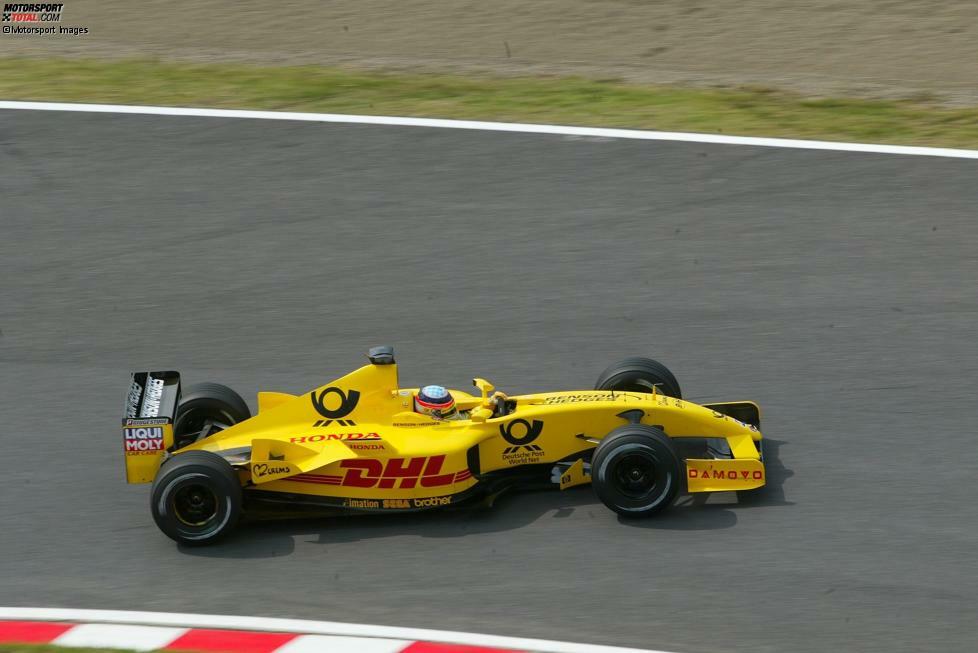 Mit dem Nachfolger EJ12 beginnt der Stern von Jordan ab der Formel-1-Saison 2002 langsam zu sinken.