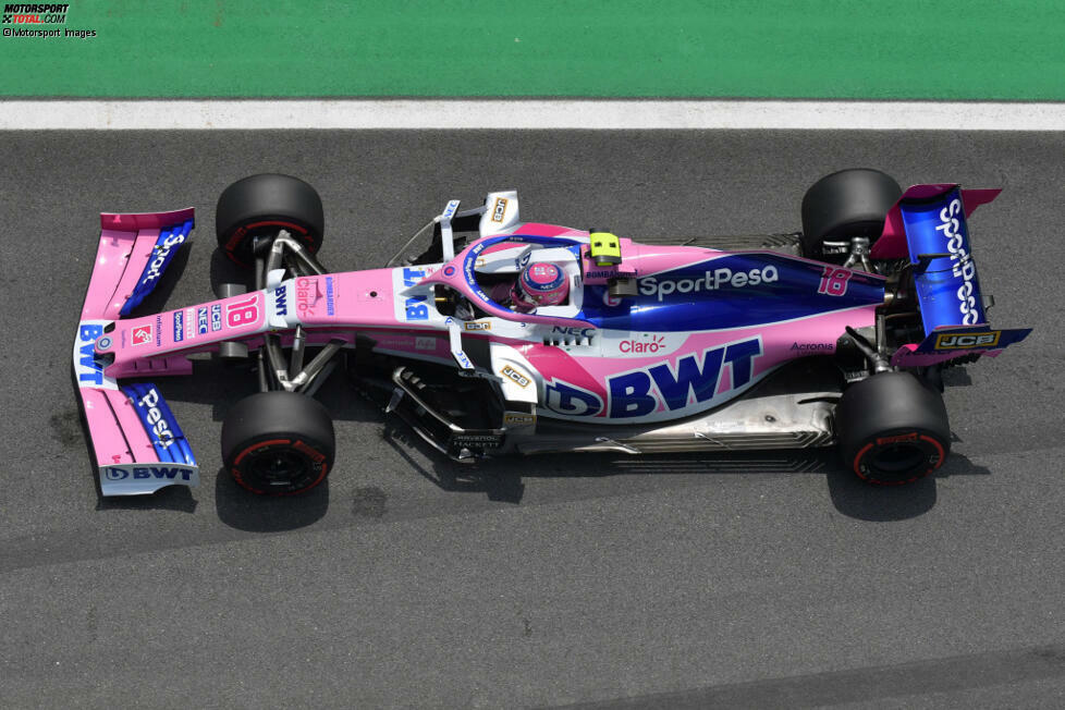 2019 tritt Racing Point zur ersten kompletten Formel-1-Saison an. Mit dem RP19 sowie Sergio Perez und Lance Stroll, der von Williams gekommen ist, erreicht das Team erneut den siebten Rang in der Konstrukteurswertung.