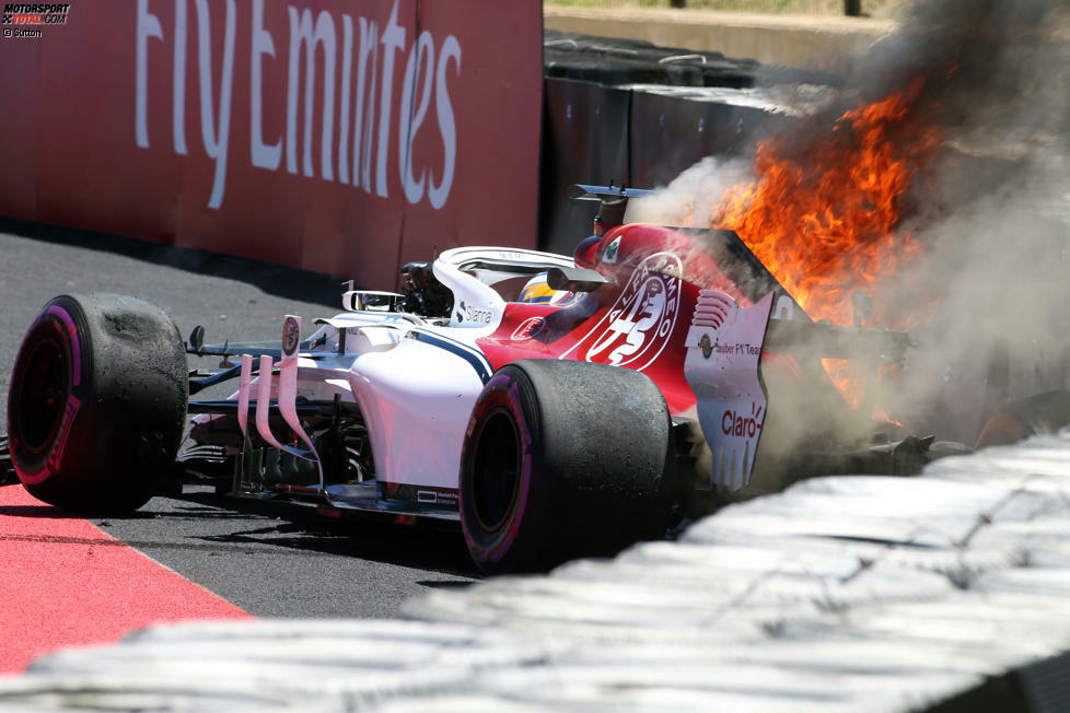 Marcus Ericsson (4): Der Feuerunfall am Freitagmorgen tat weh, denn dadurch verpasste er FT2 - und FT3 fiel ins Wasser. So fand Ericsson nie den gleichen Rhythmus wie Leclerc, der ihm momentan auf und davon fährt. Aber an dem Crash war er selbst schuld. Im Rennen dann unauffällig.