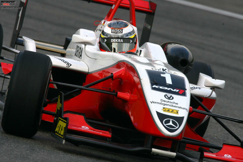2008 schlägt der Emmericher unter anderem Jules Bianchi sowie Edoardo Mortara und wird Formel-3-Europameister - natürlich im Premierenjahr.
