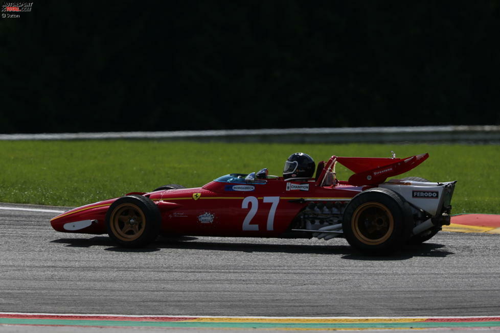 Jacky Ickx im Ferrari 312B von 1970/1971 beim Showrun in Spa-Francorchamps