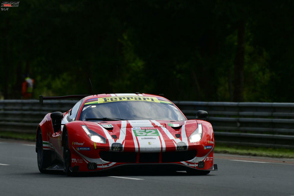 15. LMGTE-Pro: #52 AF Corse, Ferrari 488 GTE EVO: Toni Vilander, Antonio Giovinazzi, Pipo Derani