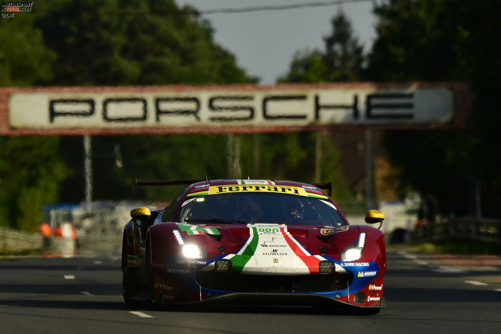 10. LMGTE-Pro: #71 AF Corse, Ferrari 488 GTE EVO: Davide Rigon, Sam Bird, Miguel Molina