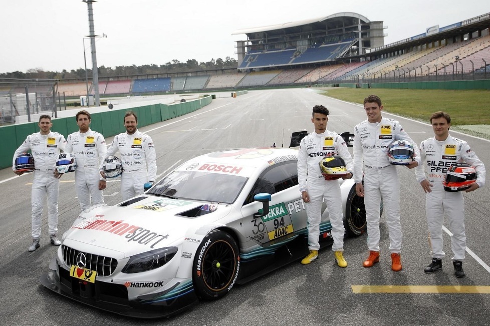 Eine bunte Mischung von Hellblau bis Schwarz-Rot-Gold: Mercedes zeigt die Designs der DTM-Autos für 2018