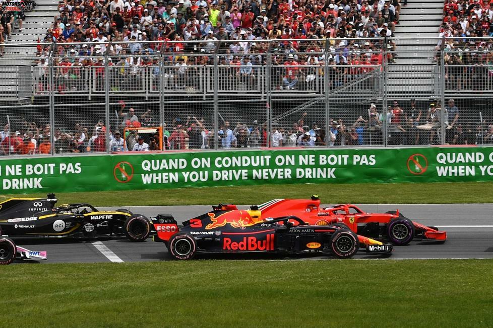 Daniel Ricciardo (3): Durch einen defekten Sensor auf dem falschen Fuß ins Wochenende gestartet, fand er nie Anschluss an Verstappens Speed. Im Rennen hat er dann viel rausgeholt: am Start eine Position gegen Räikkönen gewonnen, dank sensationeller In-Lap an Hamilton vorbeigegangen. Das rettet die sonst farblose Leistung.