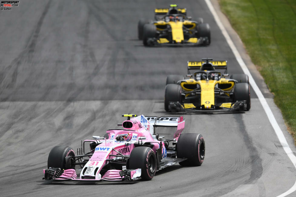 Esteban Ocon (2): Hätte Force India seinen Boxenstopp nicht verpatzt, wäre er mutmaßlich 