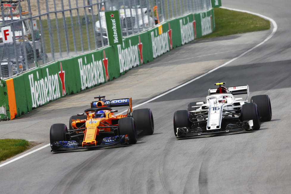 Charles Leclerc (2): Beeindruckend, wie schnell und reif der Sauber-Junior seit einigen Wochen auftritt. Selbst mit Alonso im Rückspiegel wurde er nicht unsicher - und verteidigte sich mit einem Auto, das sicher nicht besser ist als der McLaren. Der Lohn: ein weiterer WM-Punkt.