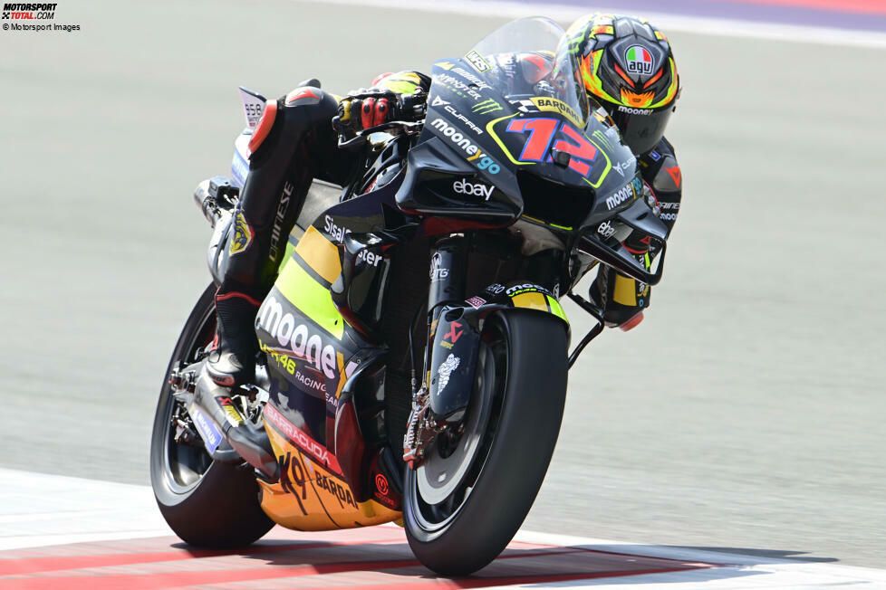2023: Marco Bezzecchi (VR46-Ducati) mit 1:28.533 Minuten * gefahren im Training